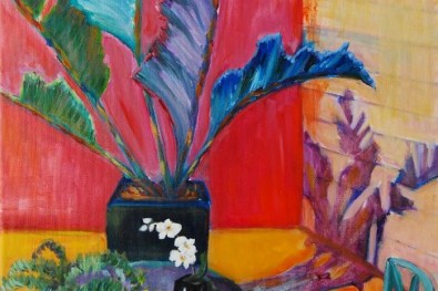 COURTYARD WITH ORCHID
